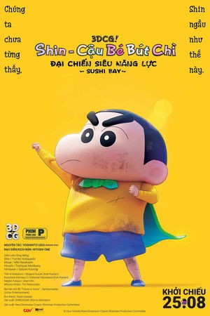Shin - Cậu Bé Bút Chì 31: Đại Chiến Siêu Năng Lực ~ Sushi Bay ~
